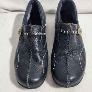 Clarks Women's Un Loop Slip-on Shoes Size 10 Dark Blue